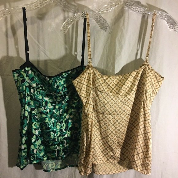 Elie Tahari Print Camisoles Lot of 2 - Y2K - Picture 2 of 8